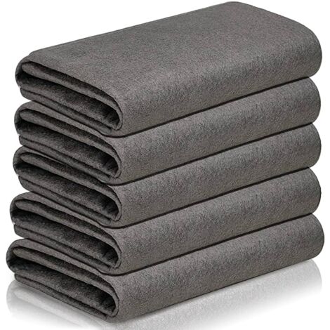 Panno per la pulizia magico addensato, panno professionale per vetri senza tracce, 5 pezzi di panno per la pulizia dei vetri in microfibra riutilizzabile (ferrous-5) (1/5)