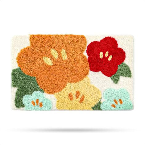 Tappetino da bagno carino, tappetino da bagno antiscivolo, morbido tappetino da doccia, tappetino da pavimento divertente in microfibra assorbente, 40x60 cm