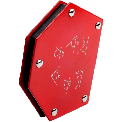 Posizionatore magnetico, magnete per saldatura, forza 23 kg/50 libbre, angolo 30° 45° 60° 75° 90° 135°, confezione da 1 magnete per saldatura quadrato Posizionatore magnetico (1/5)