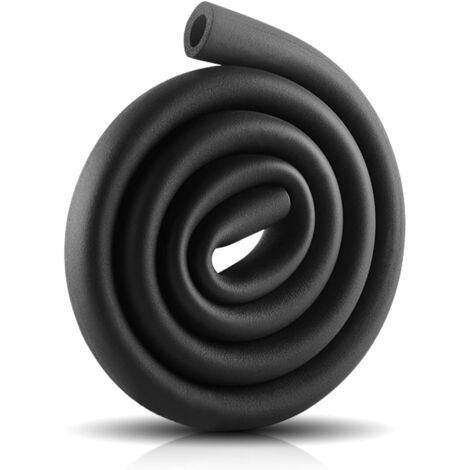 Tubo isolante in schiuma, diametro: 25 mm, guaina isolante: 9 mm, flessibile, 1,8 m, guaina isolante per attrezzature da palestra, guaina isolante, movimentazione, nero