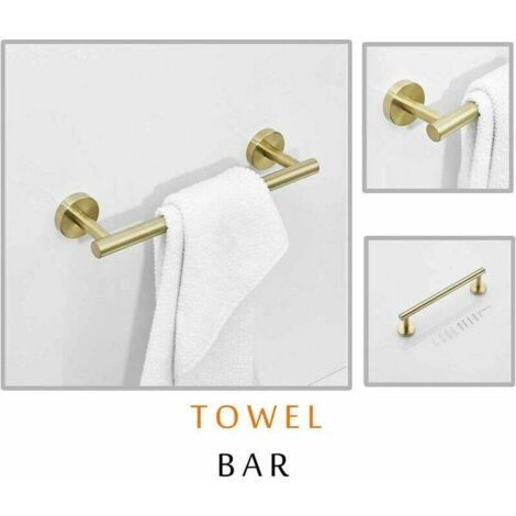 Porta Asciugamano Anello Aperto Da Bagno Da Muro In Acciaio Oro Con Punto Luce Cristallo In Acrilico Accessori Bagno 51863612