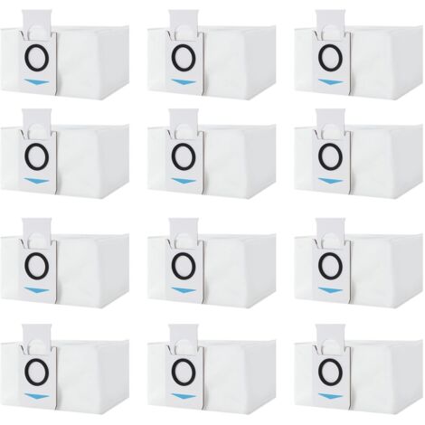 PER 12 pezzi di accessori per sacchetti per aspirapolvere per robot aspirapolvere Ecovacs Deebot X1 Omni / X1 e Omni, parti del sacchetto della polvere, sacchetti per aspirapolvere di ricambio di gran (1/5)