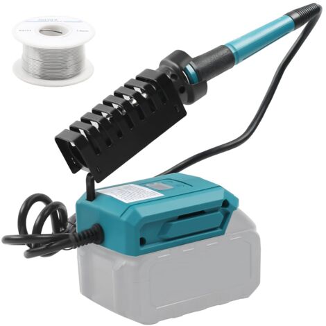 Kit saldatore senza fili, saldatore portatile, temperatura regolabile, riscaldamento super veloce, per kit di saldatura elettronica, taglierina a caldo, matita pirografica (senza batteria) (1/5)