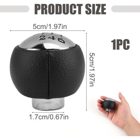 Pomello del cambio a 6 velocità per auto Peugeot 307 308 3008 407 5008 807, pomello del cambio, Citroen C3 C4 Picasso C8 - Design ergonomico, materiale di alta qualità (1/4)