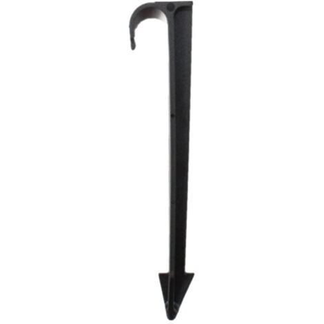 50 pezzi di picchetti di supporto per irrigazione a goccia, supporto per tubo da giardino, aste fisse a terra, accessori per tubi in argilla (16 mm)