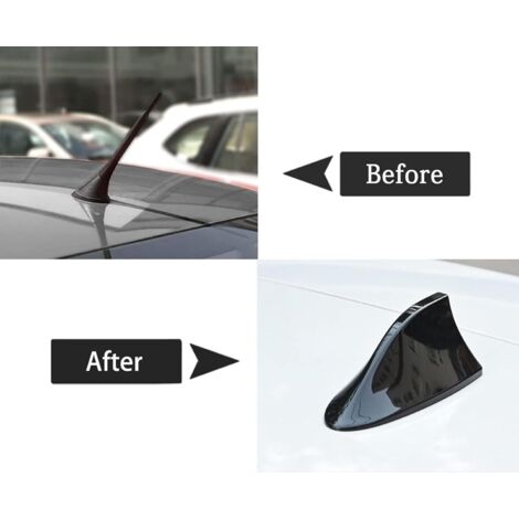 Antenna A Pinna Di Squalo Per Citroën C3 2016-2024 – AM/FM, Nera, Base Adesiva E Design Aerodinamico