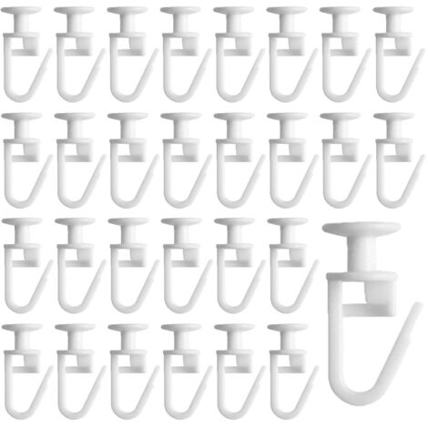 Accessori Per Tende E Tendine LIOOBO 50 Pezzi Ganci Per Tende Da Letto
