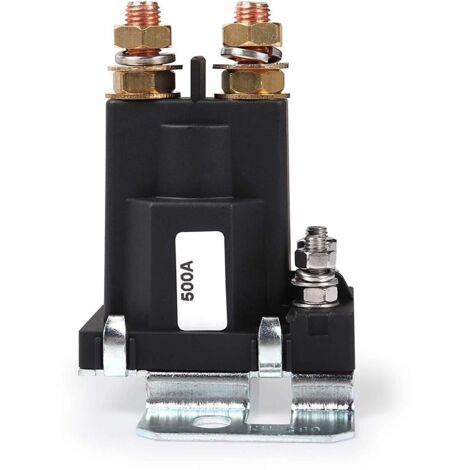 Relè di avviamento ad alta corrente 500AMP DC 12V 4 pin SPST Contattore di avviamento automatico per auto Doppia batteria Interruttore di controllo on/off (1/5)