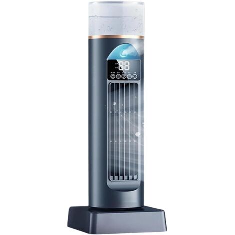 Ventilatore a torre - Ventilatore a torre oscillante per camera da letto, oscillazione di 120 gradi, adatto per camera da letto, ufficio, interni ed esterni (nero)