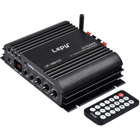 LEPY LP-168 Plus Bluetooth 2.1 Canale IR 2X 45W 1x 68W Amplificatore Hi-Fi per auto Stereo Audio digitale USB MP3 MP4 DVD Amplificatore per auto Luce LED