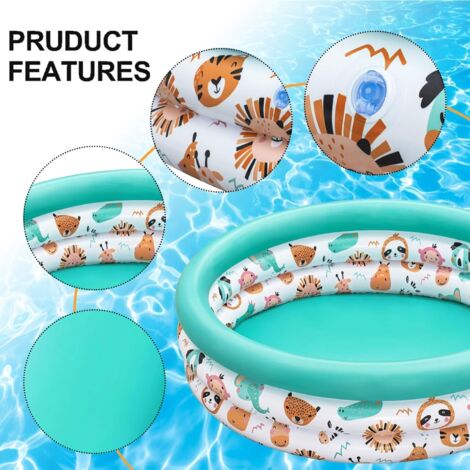 Piscina Gonfiabile, Piscina Gonfiabile Per Bambini, Piscina Per Giochi Acquatici All Aperto 260 X 170 X 56 Cm 92288528