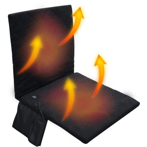 Sedia da campeggio riscaldata, sedia da campeggio portatile riscaldata tramite USB, sedile riscaldato invernale con schienale per sport all'aria aperta, campeggio, pesca, picnic, spiaggia (1/5)