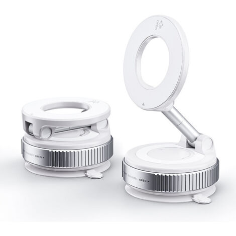 Supporto magnetico per auto con vuoto, supporto per telefono regolabile a 360 gradi, supporto magnetico potente per cruscotto, supporto pieghevole per cellulare per una presa sicura in auto (1/5)