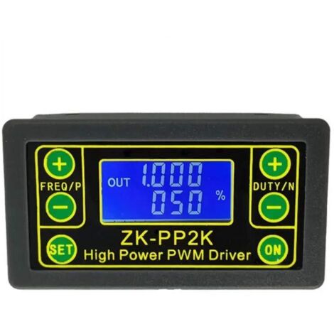 Generatore di segnale PWM, regolatore di velocità del motore, controllo della luce LCD, modulo regolabile con rapporto di lavoro e frequenza degli impulsi, regolatore di azionamento del motore PWM (1/5)