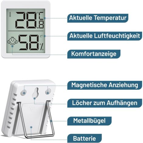 Termometro E Igrometro Digitale Mini: Preciso E Perfetto Per Incubatrici, Sigari E Rettili
