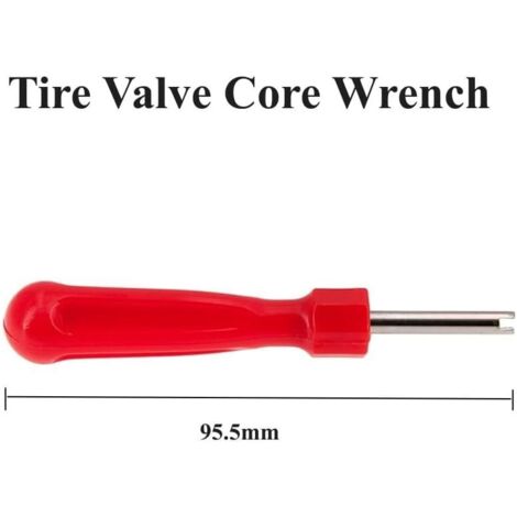 Cacciavite per nucleo valvola da 1 pz per valvola pneumatico, estrattore per nucleo valvola per tutte le comuni valvole delle ruote degli pneumatici delle auto, strumento di rimozione della valvola de (1/4)