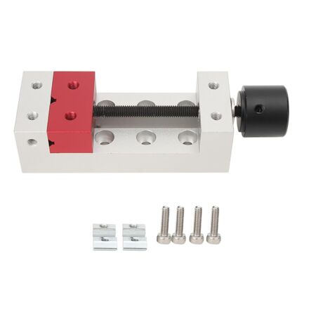 Mini Morsetto in Alluminio 50mm per Banco Lavoro, Morsa da Tavolo per Gioielli e Riparazione Orologi, Strumento di Precisione per Fai da Te, Intaglio Legno e Lavorazione Manuale