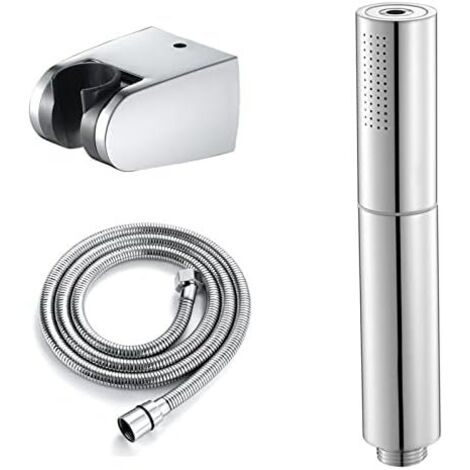 Soffione doccia portatile, doccia portatile in ottone ad alta pressione con doccia a 2 funzioni, soffione doccia a pioggia staccabile con tubo flessibile D (1/5)