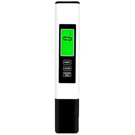 Misuratore di pH elettronico 3 in 1, misura pH, TDS e EC, tester della qualità dell'acqua, display LCD e precisione di lettura, per acqua potabile, acquari, idroponica, piscine (bianco) (1/5)