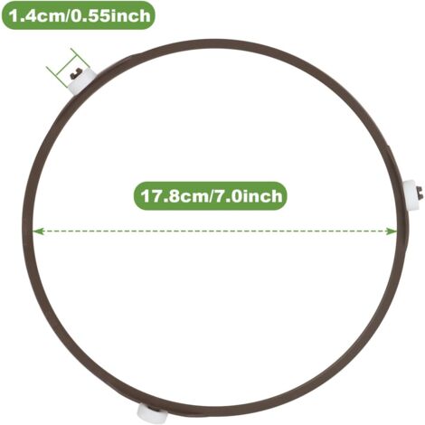 Supporto Per Piatto Girevole Microonde A 3 Bracci: Ricambio Per Vassoio In Vetro Da 24,5 Cm, Anello Rotante In Plastica - 2