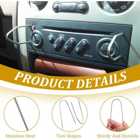 4 Pezzi Strumento Perno Chiave Per Rimozione Autoradio Unà Principale Stereo Strumenti Audio Per VW Volkswagen MK7 GTI Golf 7 Golf R Skoda Octavia A7 SEAT - Foto 9