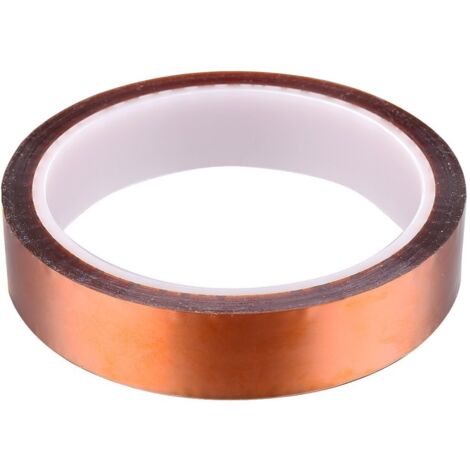 Nastro adesivo in poliimmide resistente al calore e alle alte temperature, color oro, da 15 mm33 m, per piattaforma stampante 3D/attività elettriche/attività di saldatura (1/5)