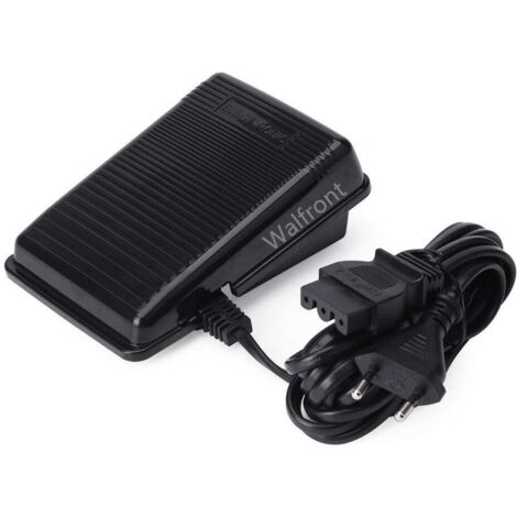 Pedale per macchina da cucire elettrica Pedale elettronico con cavo Regolatore universale di velocità variabile Pedale di controllo per macchina da cucire domestica (nero - spina UE)