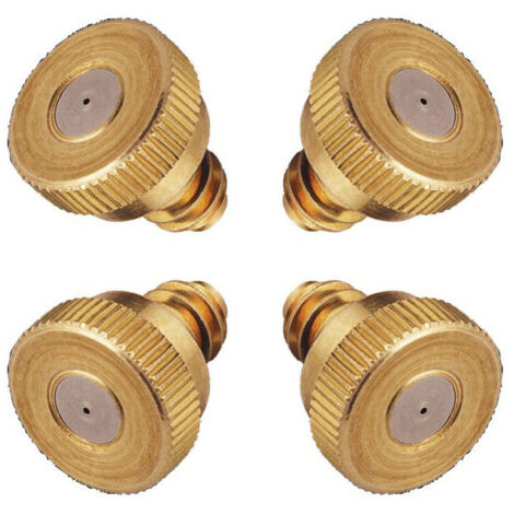 10 Ugelli Nebulizzatori 6mm A Connessione Rapida Per Irrigazione - Ugelli In Rame Per Giardino E Serra (0,7mm) - 5