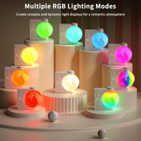 Sveglia Digitale Con Simulazione Alba E Luce LED - 5 Suoni, Volume Regolabile, Display 6 Pollici Dimmerabile, 5 Sveglie Giorno/Weekend