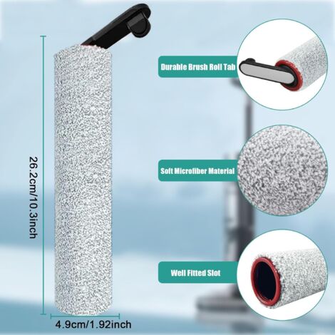 Accessori per Dreame H12 Pro / H12 Dual / H13 Pro Aspirapolvere umido e secco Ricambi, 2 spazzole rotanti + 2 filtri Hepa (1/4)