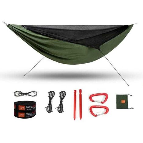Amaca da campeggio con zanzariera, tenda per 2 persone, amache portatili in tessuto di nylon 70D per esterni, escursionismo (1/5)
