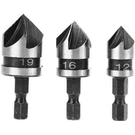Set di 3 Punte per Fresa per la Lavorazione del Legno, Accessori per Macchine Incisione