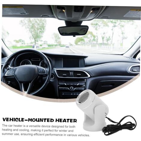 Riscaldatore rotante per auto per sbrinamento e raffreddamento Ventilatore portatile con parabrezza regolabile e riscaldamento e raffreddamento interno (1/4)