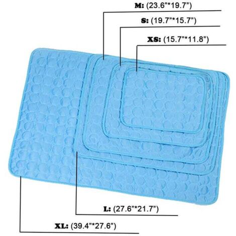 Tappetino rinfrescante lavabile in seta di ghiaccio per cani, tappetino estivo per dormire con fondo impermeabile per animali domestici (XL, 100 x 70 cm) (1/3)