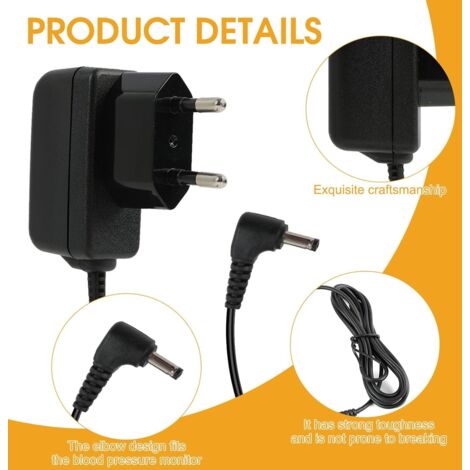 Alimentatore 6V TOP CHARGEUR Per AHEAD JAD-0600500E – Sostituzione Certificata CE Con Cavo 120cm