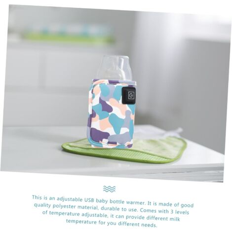 Scalda biberon portatile USB regolabile con protezione antiscivolo e isolante. Mantiene caldi i biberon. Copertura adatta all'uso quotidiano. (1/4)