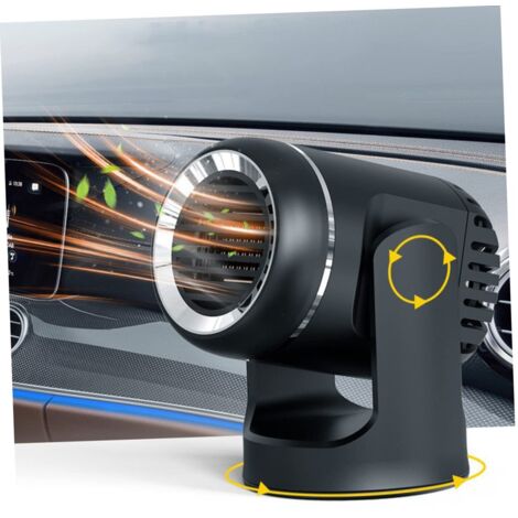 Ventilatore riscaldatore per auto, sbrinatore, riscaldatore per parabrezza multifunzione, riscaldamento e raffreddamento, comodo da usare per auto e campeggio (1/4)