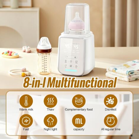 Scaldabiberon multifunzionale - Scaldabiberon con timer regolabile - Temperatura 48 ore - Funzione di mantenimento in caldo - Scaldabiberon (1/4)