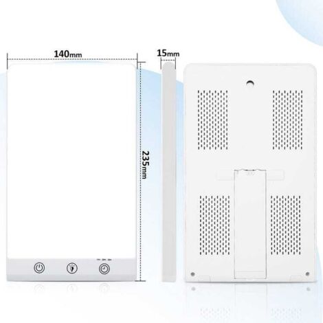 Lampada per fototerapia da 11000 lux, piccola lampada per fototerapia, luminosità regolabile e impostazioni del timer