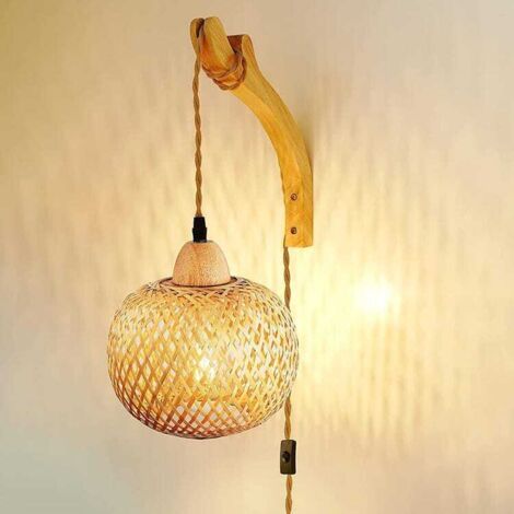 KOSMI - Sedia stile NATURE in rattan intrecciato e gambe in metallo