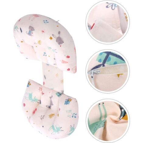 Cuscino per la gravidanza a forma di U per dormire, comodo cuscino lombare, cuscino addominale staccabile, materiale morbido per donne incinte, 1 set (1/4)