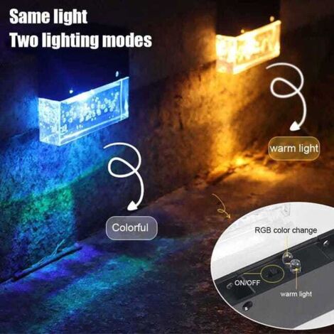 Fockety Luci Solari Per Ponte E Vialetto - LED Impermeabili IP68 - Segnalazione Stradale A Energia Solare - 12 LED, 800mAh, Alluminio