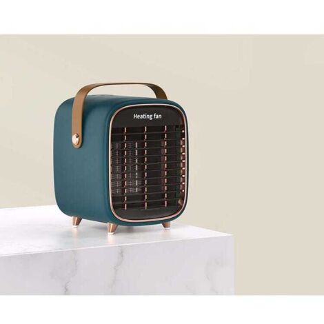 Termoventilatore in ceramica dal design retrò, verde scuro