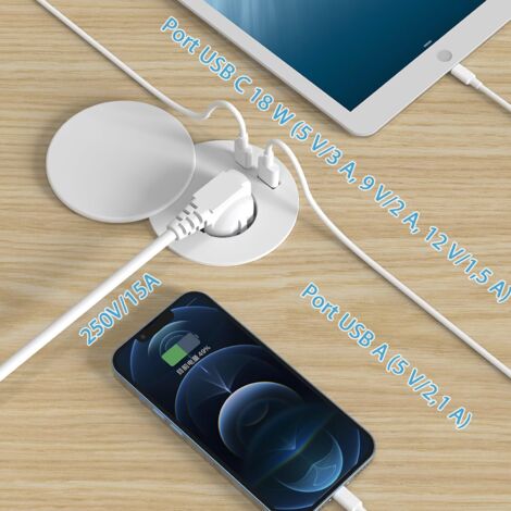 REV Presa Da Incasso Con Coperchio - Serie Radius, Bianca, Protezione Maggiore, Senza USB - 0202020100 - 5