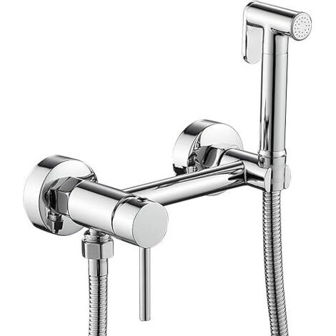 Miscelatore per WC interamente in rame con ugello per lavaggio femminile, pistola ad acqua, rubinetto per acqua calda e fredda, doccia istantanea, pistola a spruzzo in lega d'oro