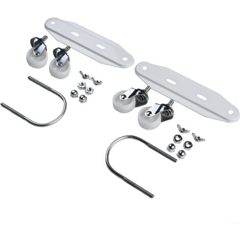 Set di 2 supporti per radiatori elettrici, supporti speciali per puleggia mobile per radiatori elettrici, puleggia per olio Ting, base per olio Ting, ruota universale per radiatori, bianca