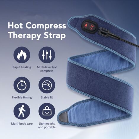 Hossom Termoforo Elettrico Termoforo Lombare 125x30cm con 9 Livelli di