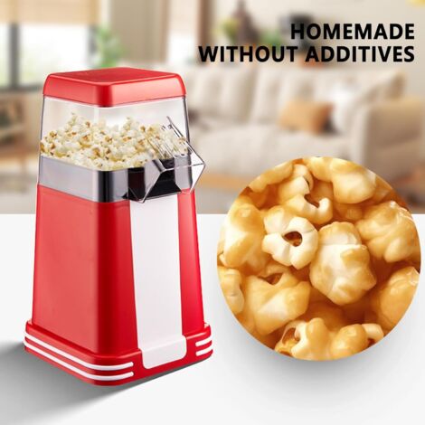 Macchina per popcorn, soffiatore d'aria salutare per serate cinema, dispositivo automatico compatto per home cinema e famiglia