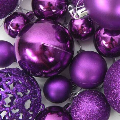 Set di 100 palline per albero di Natale, con