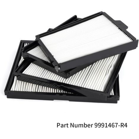 Set di 4 filtri per pulitori per piscina compatibili con Dolphin S200, Proteus DX4, Active 20, Active 30, M600, Explorer E30, codice articolo 9991467-R4